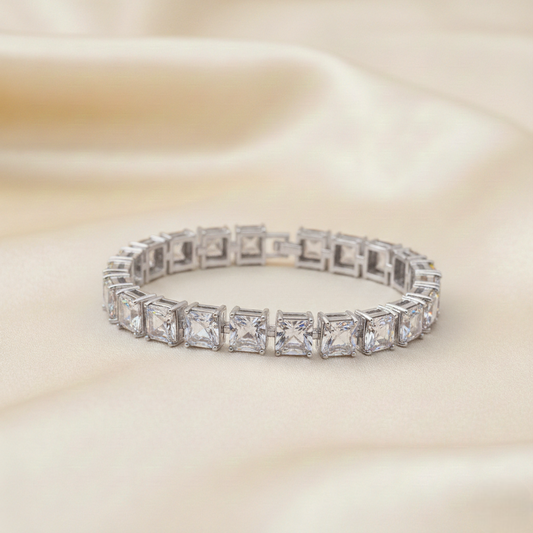 Crimson Crown Gem Bracelet ¥-0002 (Silver_Transperant)