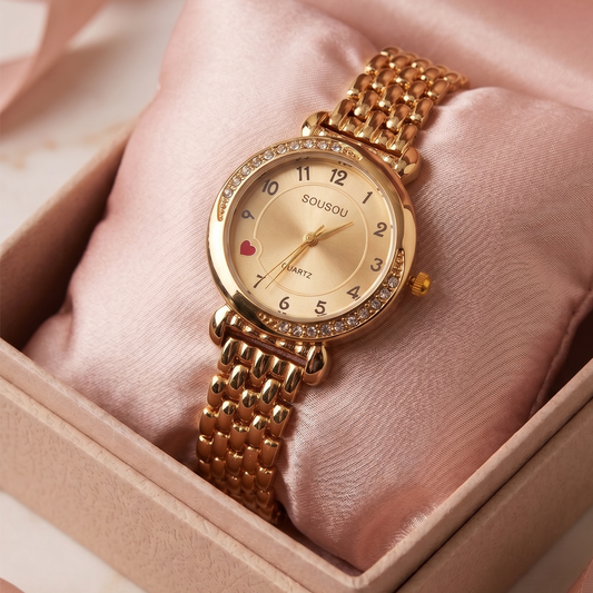 Serene Golden Classic Watch SOU515