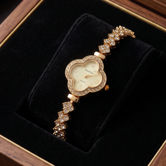 Royal Golden Clover Jewelry Watch SOU511