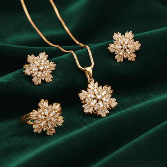 Imperial Bloom Set ¥-0016 (Golden-White) - MAWKLUXORA