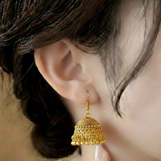 Traditional Jhumka $_0058 (Golden)