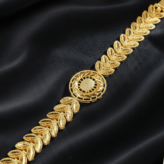 Majestic Glow Bracelet TL-0084 (Golden) - MAWKLUXORA
