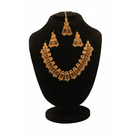 Opulent Rosegold Vine Ensemble $_0071 (Golden) - MAWKLUXORA