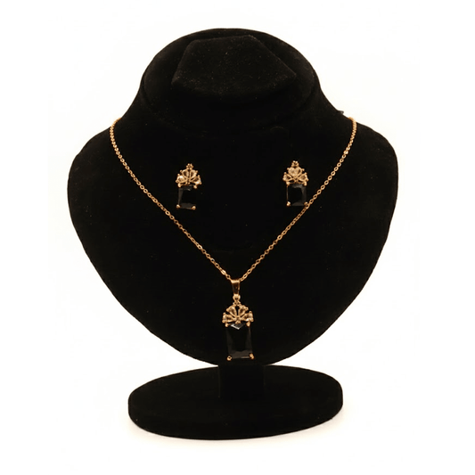 Black Velvet Radiance Set $_0050 (Golden-Black) - MAWKLUXORA