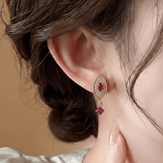 Prism Drop Hoops ¥-0033 (Golden-Red) - MAWKLUXORA