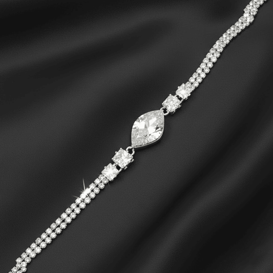 Pear Shaped Chain Barcelet $_0063 - MAWKLUXORA