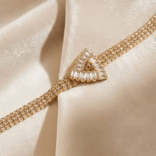 Prism Crystal Bracelet $_0062 (Golden) - MAWKLUXORA