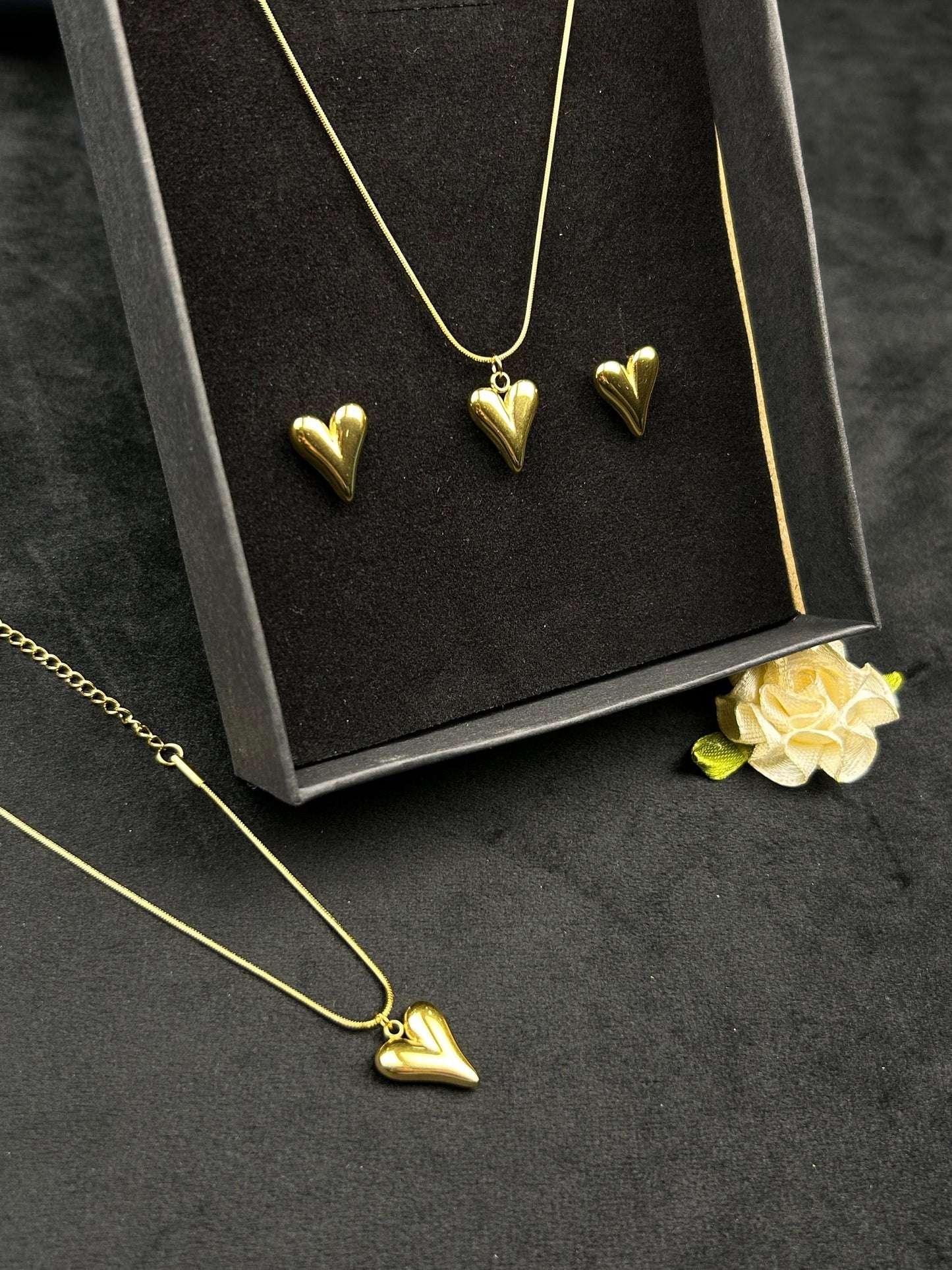 Bliss Heart Jewellery Set