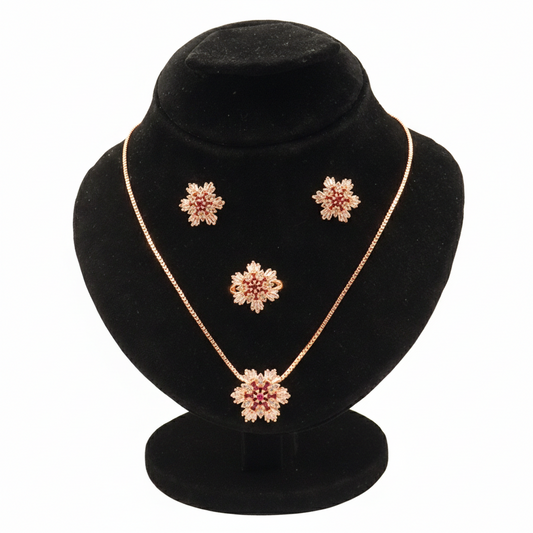 Imperial Bloom Set ¥-0018 (Golden-Red)