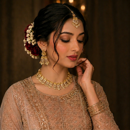 Opulent Rosegold Vine Ensemble $_0071
