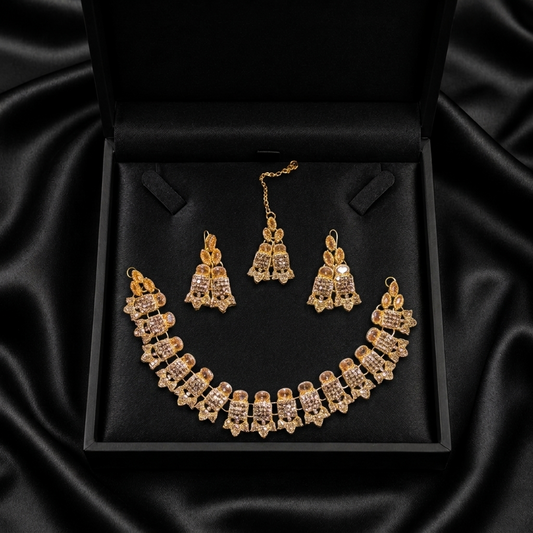Opulent Rosegold Vine Ensemble $_0071