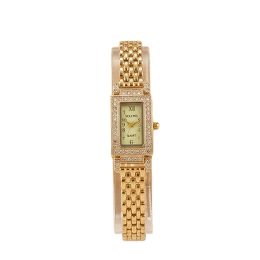 Vintage Glamour Emerald-Cut Bracelet Watch SOU622