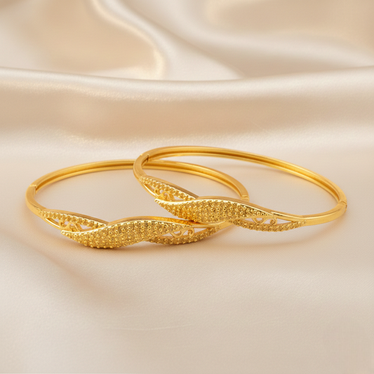 Silver Sparkle Wave Bracelet ¥-0004