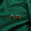 Fancy Sqaure Gemstuds ¥-0027 (Golden-Red) - MAWKLUXORA