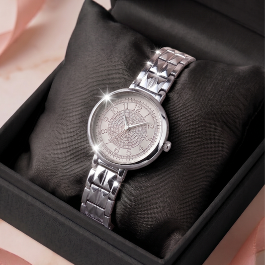 Stellar Silver Iced-Out Dial Timepiece SOU518