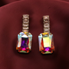 Teardrop Halo Studs $_0054 (Golden-Multishade)