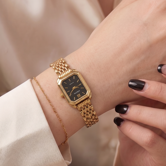 Elegant Duo Watch Combo — Golden & Silver Edition