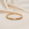 Round Natural Diamond Halo Tennis Bracelet ¥-0001