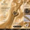 Crystal Blossom Golden and Black Luxury Watch SOU514 - MAWKLUXORA
