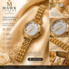 Serene Golden and White Classic Watch SOU515 - MAWKLUXORA
