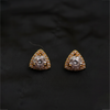 Gold-Tone Triangle Studs  ¥-0030 (Golden-Transperant)