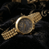 Golden and Black Grace Slim Link Watch SOU513 - MAWKLUXORA