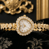 Crystal Blossom Golden and White Luxury Watch SOU514 - MAWKLUXORA