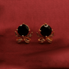 Bow & Gemstuds ¥-0032 (Golden-Black) - MAWKLUXORA