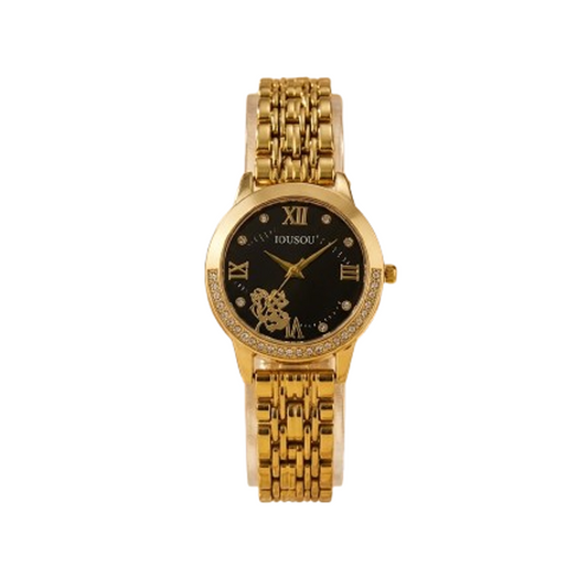 Executive Golden and Black Blossom Watch SOU620