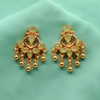 Turkish Leave Earrings ¥-0035 (Golden-Sea Greeen)
