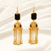 Traditional Jhumka ¥-0043 (Golden-Black) - MAWKLUXORA