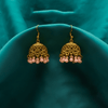 Traditional Jhumka $_0060 (Golden-Pink) - MAWKLUXORA
