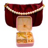 Luxury Pearl Clutch with Premium Jewelry Gift Set