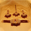 Traditional Choker Set $_0069 (Golden-Red)