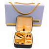 Gold Chain Shoulder Bag with Jewelry Gift  Set