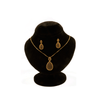 Sparkling Oval Pendant Set ¥-0019 (Golden-Black) - MAWKLUXORA