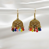 Traditional Jhumka $_0060 (Golden-Multishade)