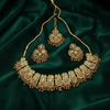 Kundan Style Set $_0072 (Golden-SeaGreen)