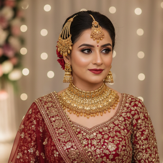 Bridal Jewellery Set $_0074 (Golden)