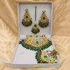 Bridal Jewellery Set $_0078  (Golden-White-Green)