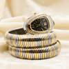 Eternal Noir Silver-Golden Snake Watch EXP-0113