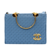 The Luxury Elegant Textured HandBag RP 0104 (Golden Grey) - MAWKLUXORA