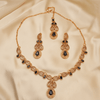 Regal Peach Blossom Nacklace Set $_0070 (Golden-Zinc) - MAWKLUXORA