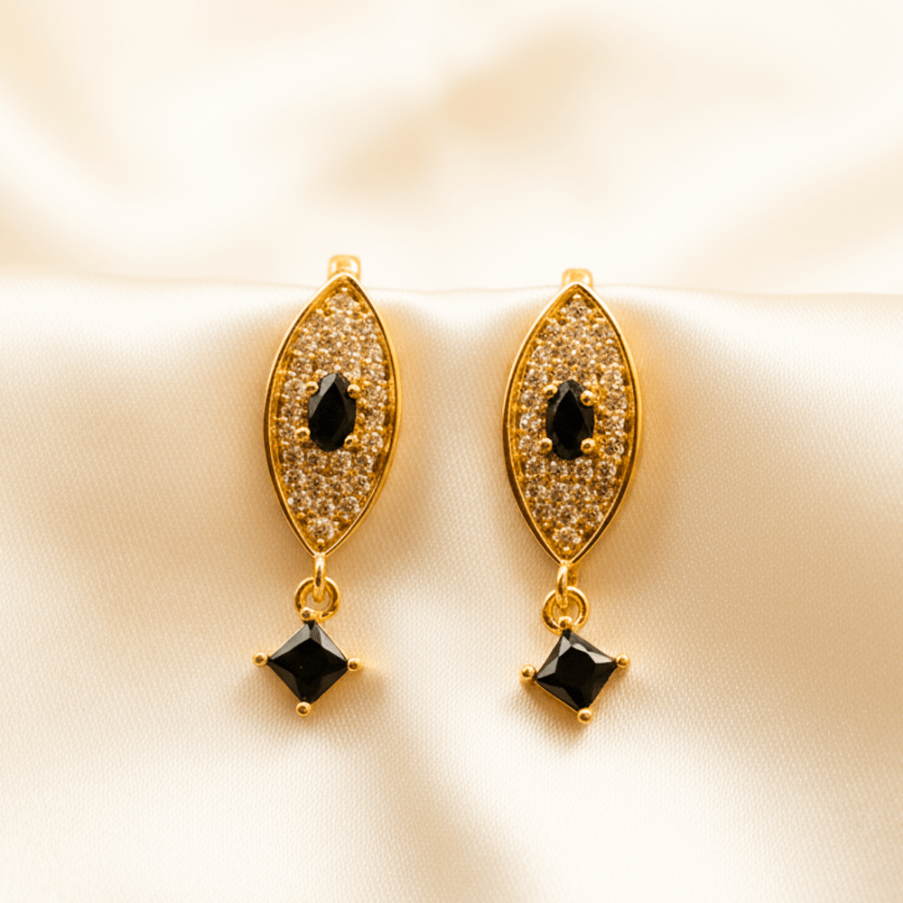 Prism Drop Hoops ¥-0033 (Golden-Black) - MAWKLUXORA
