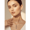 Sapphire Gold Jewelry Set ¥-0015 (Golden-Blue) - MAWKLUXORA