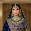 Bridal Jewellery Set $_0078  (Golden-White-Green)