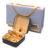Gold Chain Shoulder Bag with Jewelry Gift  Set