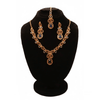 Regal Peach Blossom Nacklace Set $_0070 (Golden-Zinc) - MAWKLUXORA