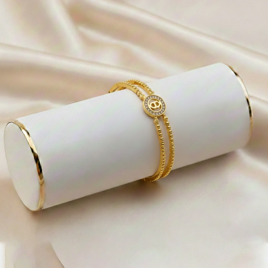 Vintage Chopard Diamond Bracelet TL-0088 (Golden)