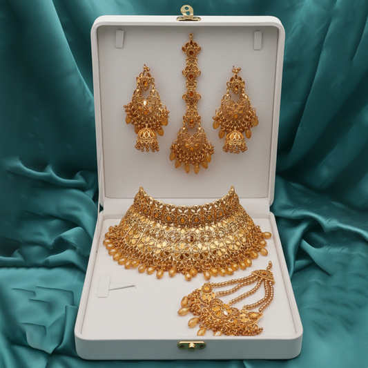 Bridal Jewellery Set $_0074 (Golden)